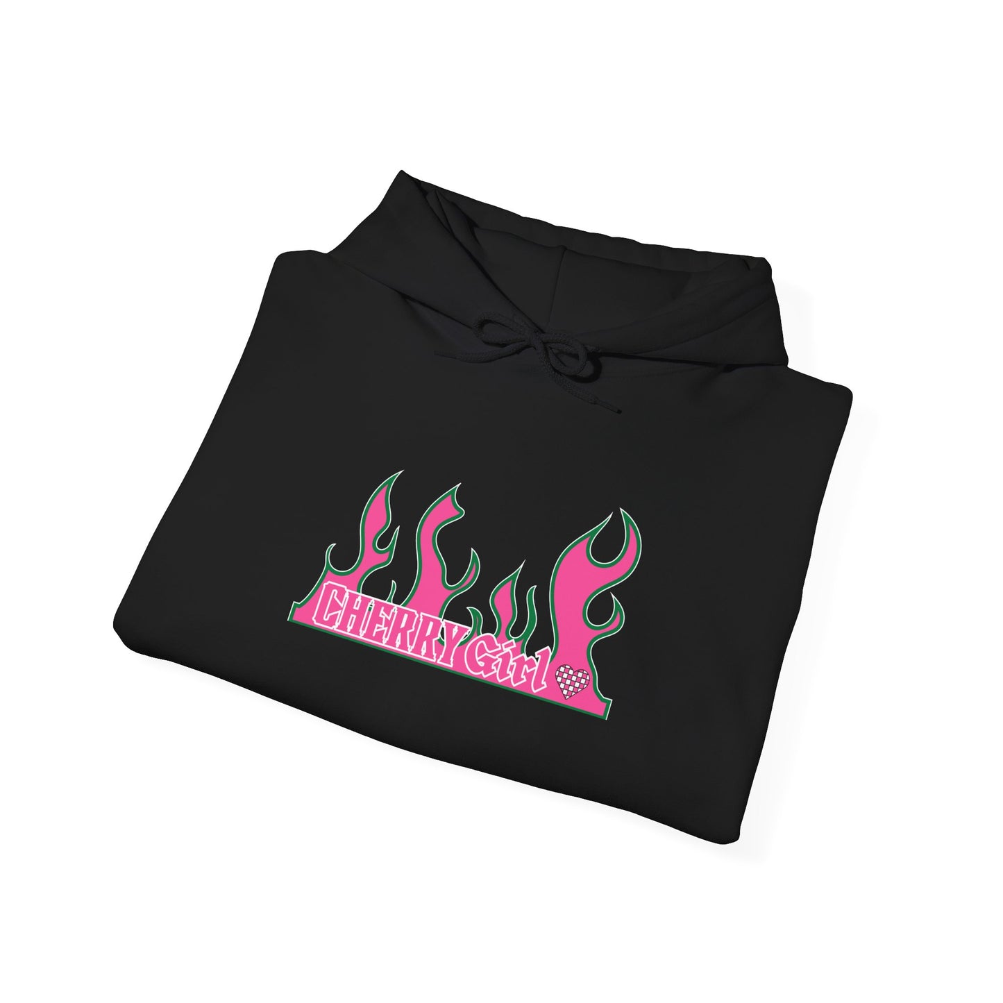 Flamin HOT cutie Design Hoodie, Edgy Streetwear Sweatshirt for Trendsetters, Gift for Her, Fall Fashion Layering, Cherry Girl Style, Street Style