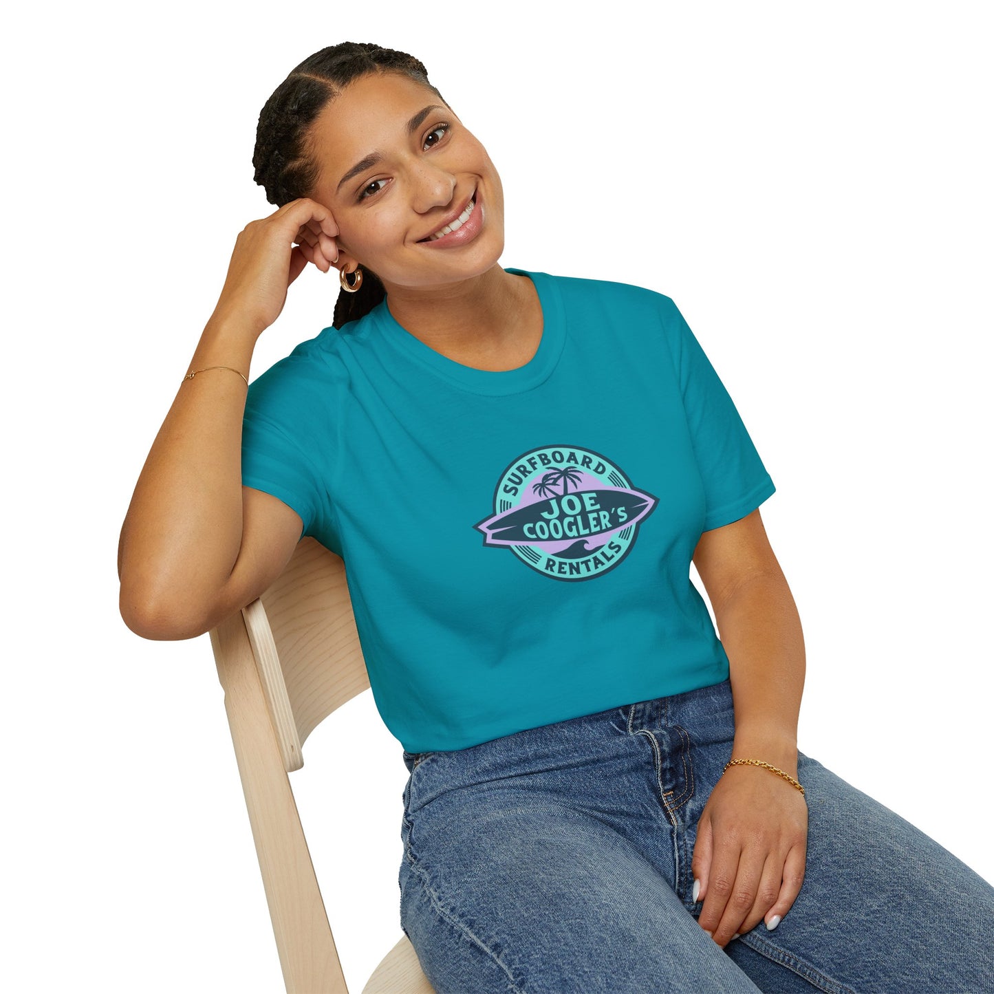 UNISEX Surfboard Rentals Retro Unisex Softstyle T-Shirt