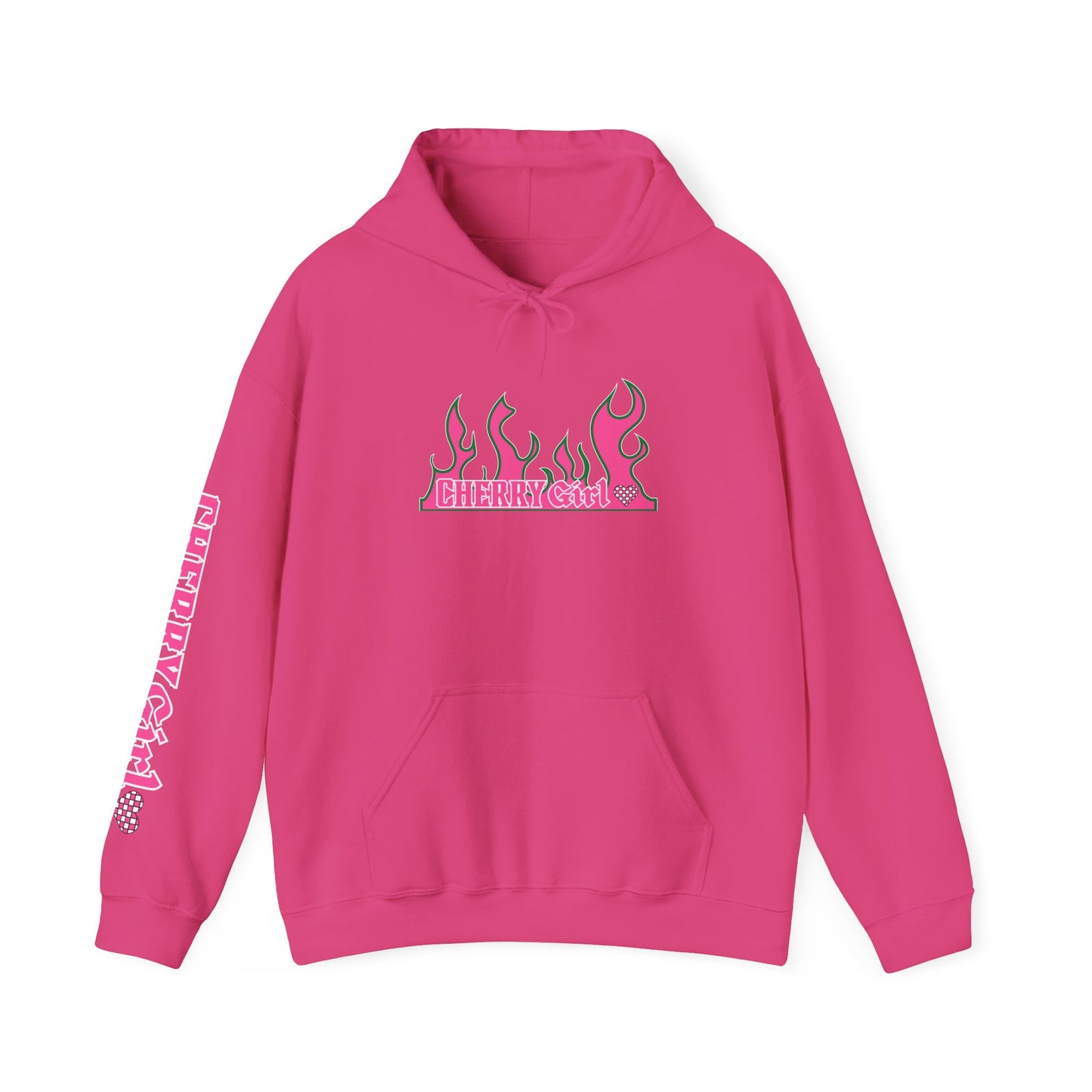 Flamin HOT cutie Design Hoodie, Edgy Streetwear Sweatshirt for Trendsetters, Gift for Her, Fall Fashion Layering, Cherry Girl Style, Street Style