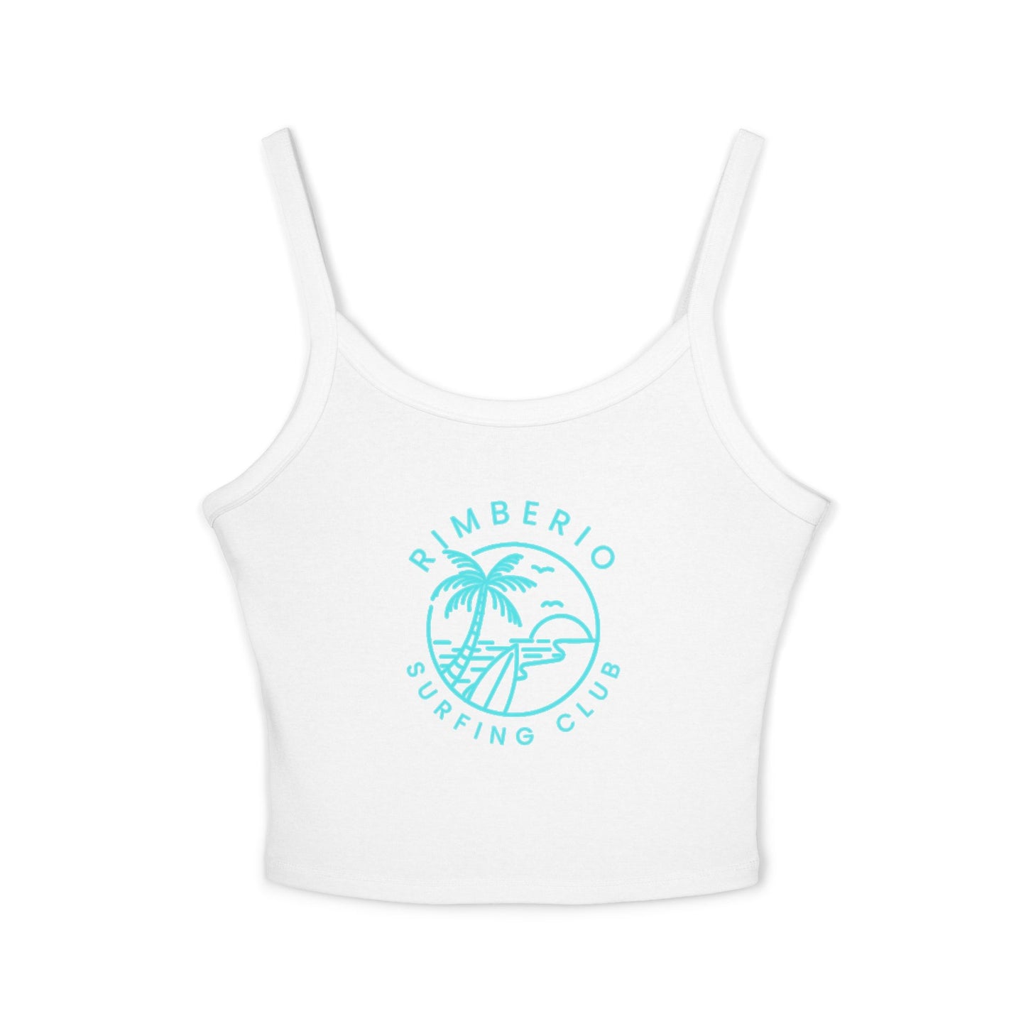 Rimbero Surfing Club Women's Spaghetti Strap Tank Top - Summer Vibes, Casual Beachwear