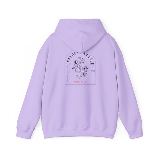 Leather and Lace Unisex Hooded Sweatshirt
