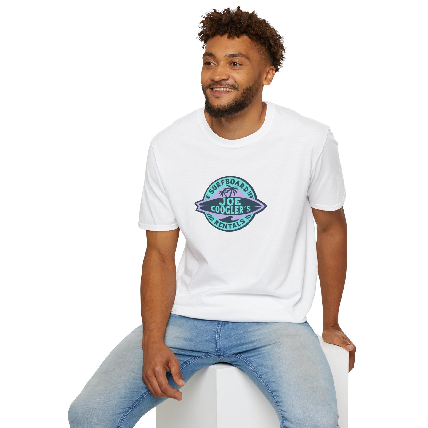 UNISEX Surfboard Rentals Retro Unisex Softstyle T-Shirt